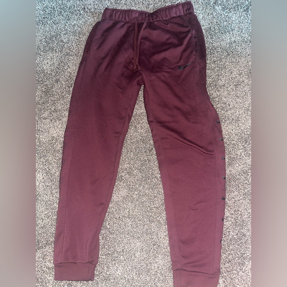 Nike Burgundy Athletic Pants